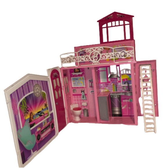 Portable Barbie Glam Vacation House, playset 2010 - Picture 1 of 15